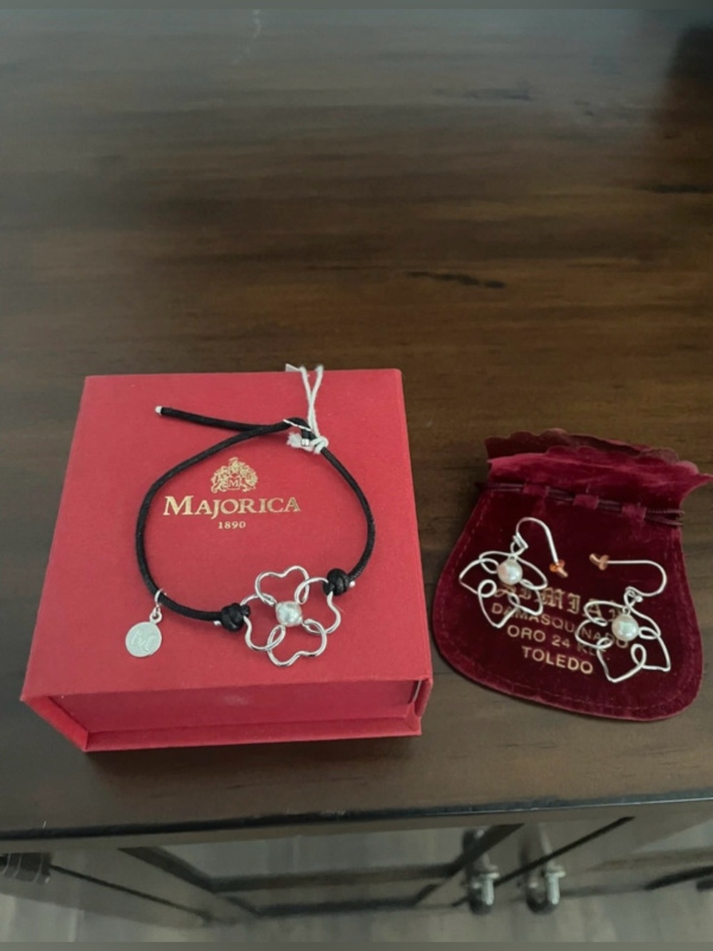 MAJORICA Sterling Silver Pearl Earrings & Bracelet